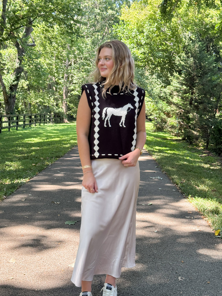 Champagne Toast Midi Skirt Clothing Peacocks & Pearls Lexington