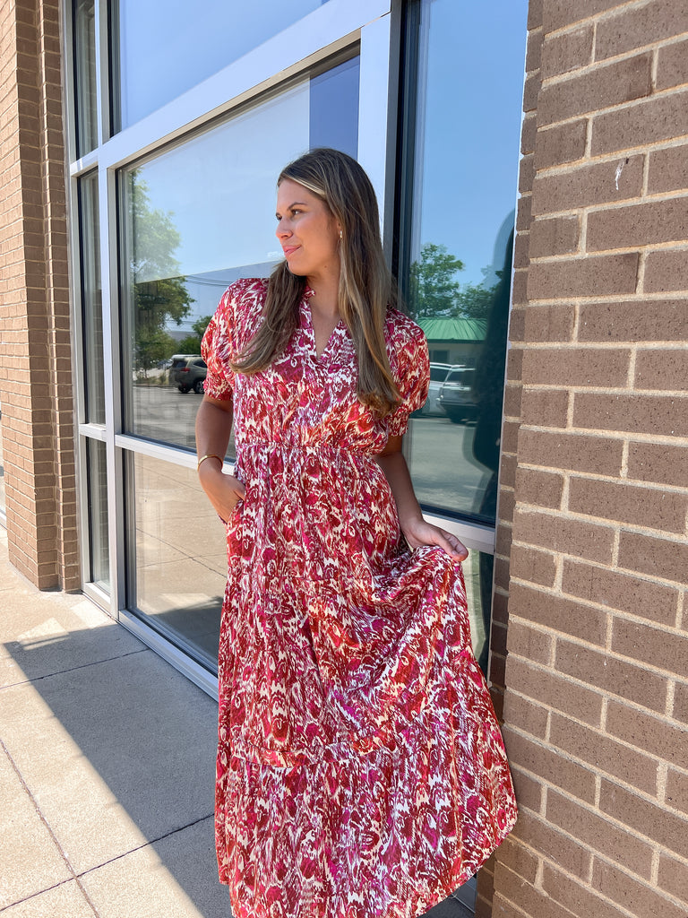 Hurrying Along Maxi Dress Clothing Peacocks & Pearls Lexington   