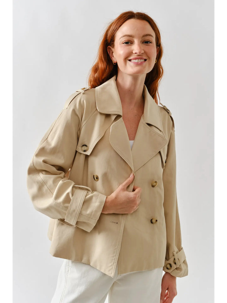 The Half Trench Button Down Coat Clothing Peacocks & Pearls Lexington