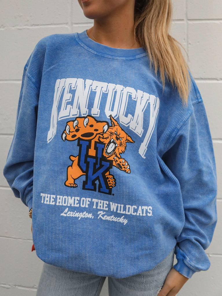 Kentucky Mascot Cord Sweatshirt Clothing Peacocks & Pearls Lexington