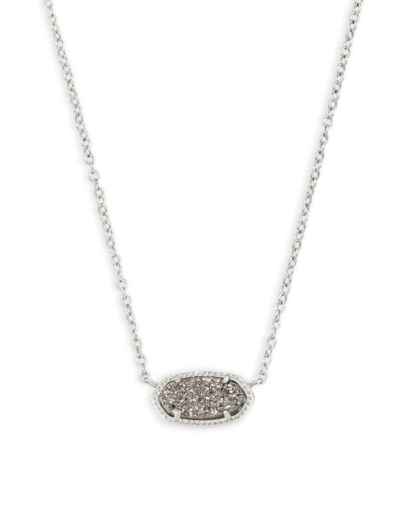 Elisa Necklace Drusy Jewelry Kendra Scott Silver - Platinum  