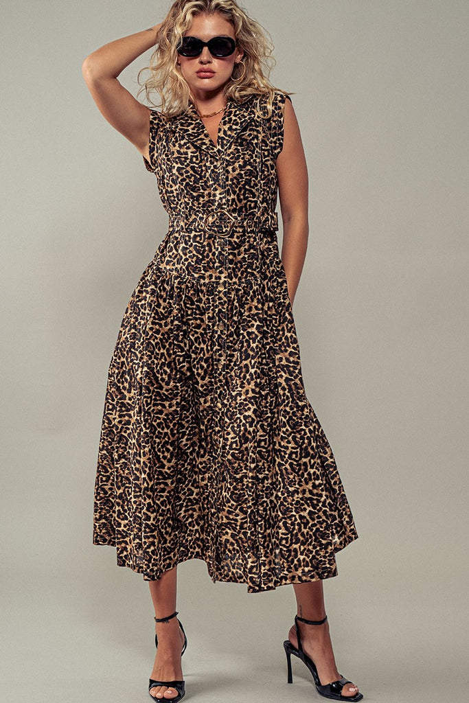 On The Prowl Midi Dress Clothing Peacocks & Pearls Lexington   