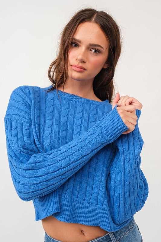 Fight For The Blue and White Sweater Clothing Papermoon   