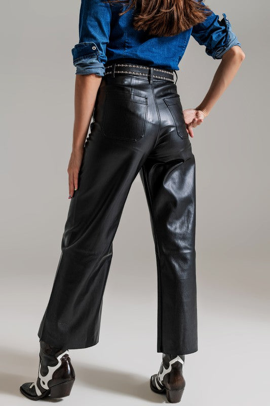 Black Palazzo Pants Clothing Q2   