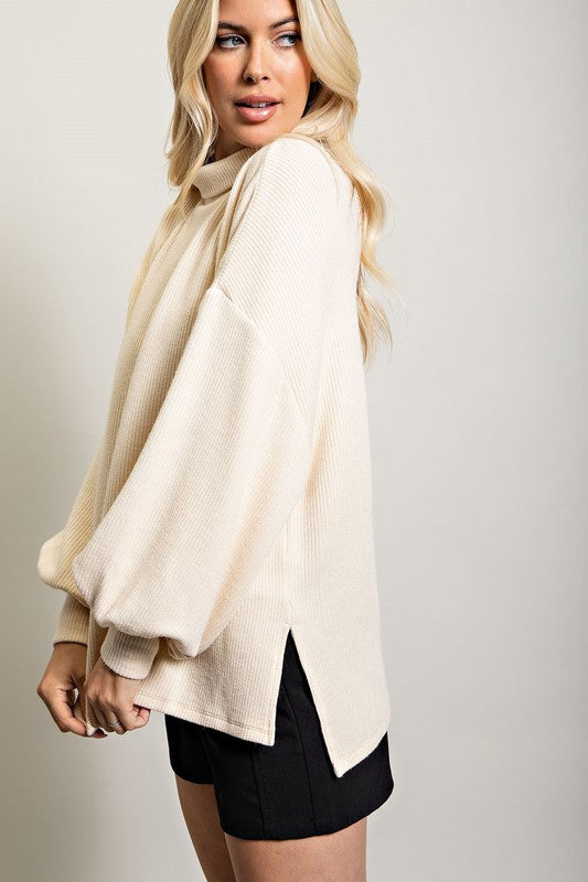 Essential Sweater Clothing Glam Cream S 