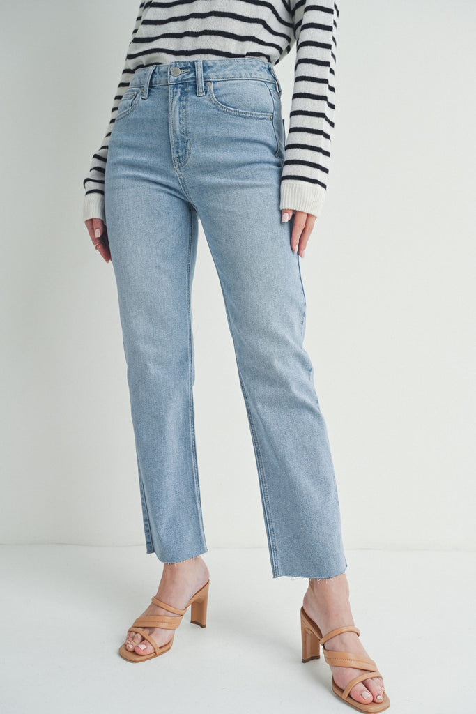 Jenny Hem Detail Straight Jean Clothing Just Panmaco Inc   