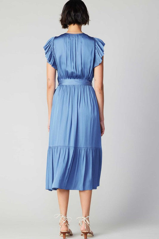 The Basic Blues Midi Dress Clothing Current Air   