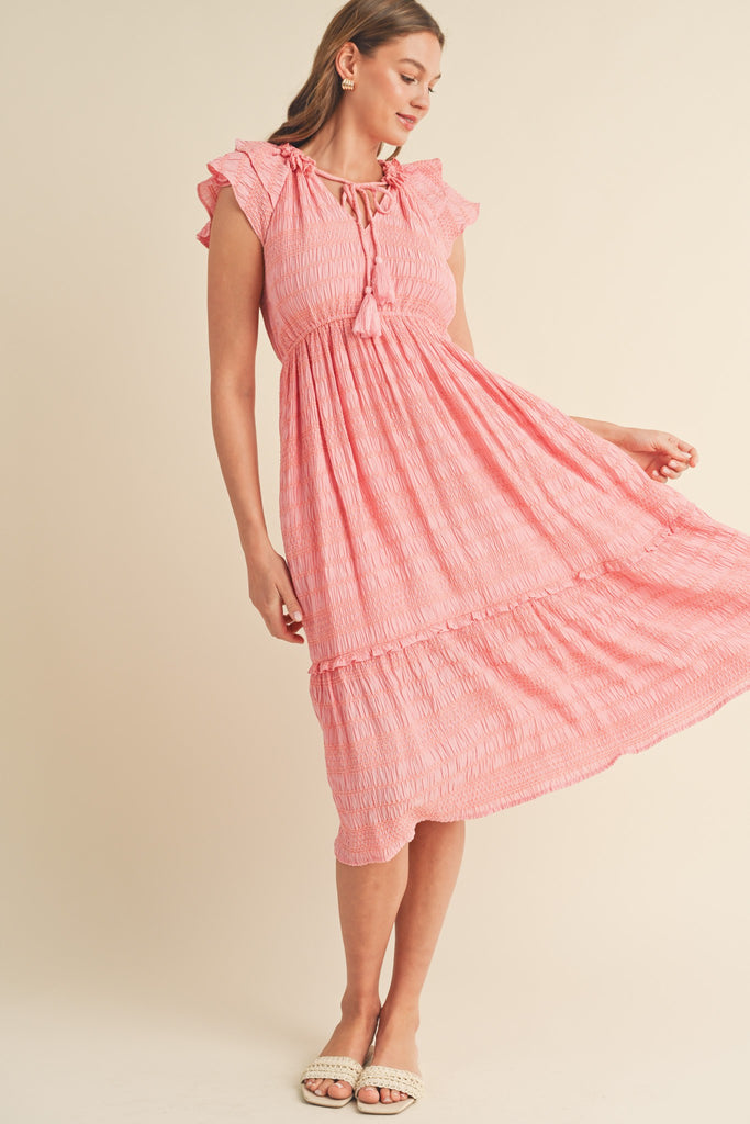 Country Charm Midi Dress Clothing Peacocks & Pearls Lexington   