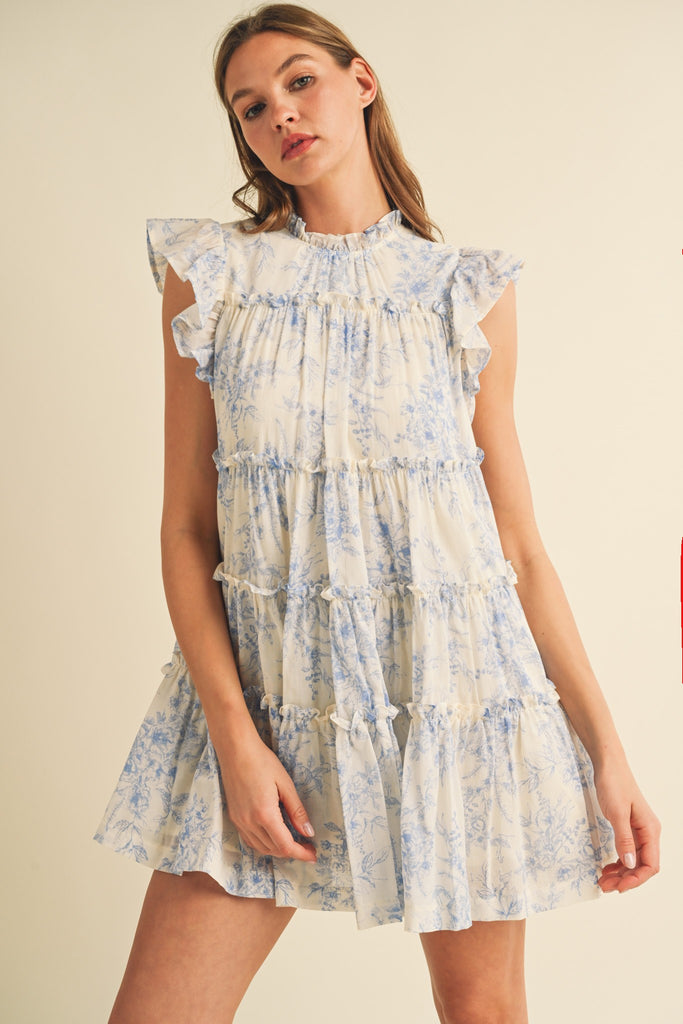 Here To Party Flutter Sleeve Dress Clothing Peacocks & Pearls Lexington   