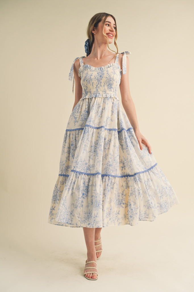 For The Plot Baby Blue Midi Dress Clothing Peacocks & Pearls Lexington   