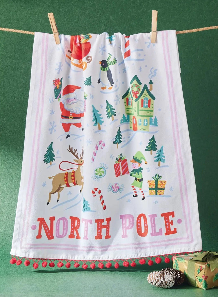 North Pole Kitchen Towel Accessory Peacocks & Pearls Lexington   