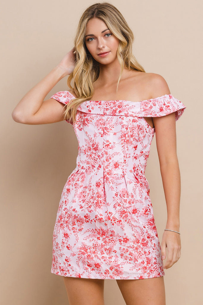 Berry Patch Off The Shoulder Dress Clothing TCEC   