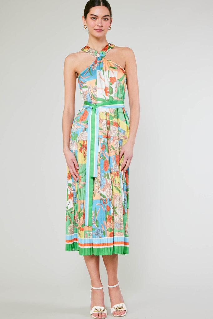 Begin With us Halter Dress Clothing Peacocks & Pearls Lexington   