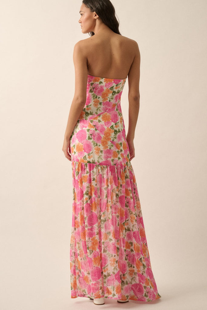 Perfect Petals Strapless Dress Clothing Peacocks & Pearls Lexington   