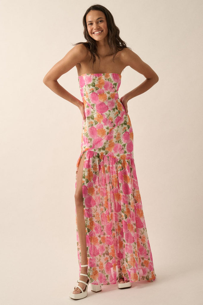 Perfect Petals Strapless Dress Clothing Peacocks & Pearls Lexington   