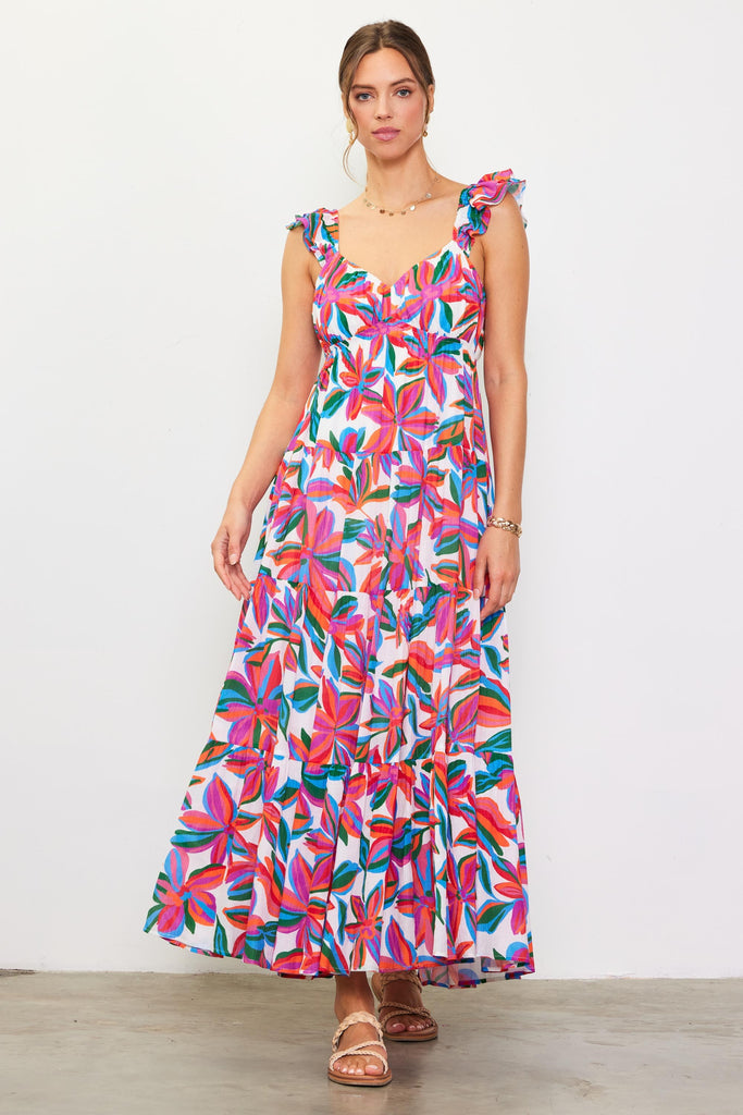 Graceful Bloom Maxi Dress Clothing Peacocks & Pearls Lexington   