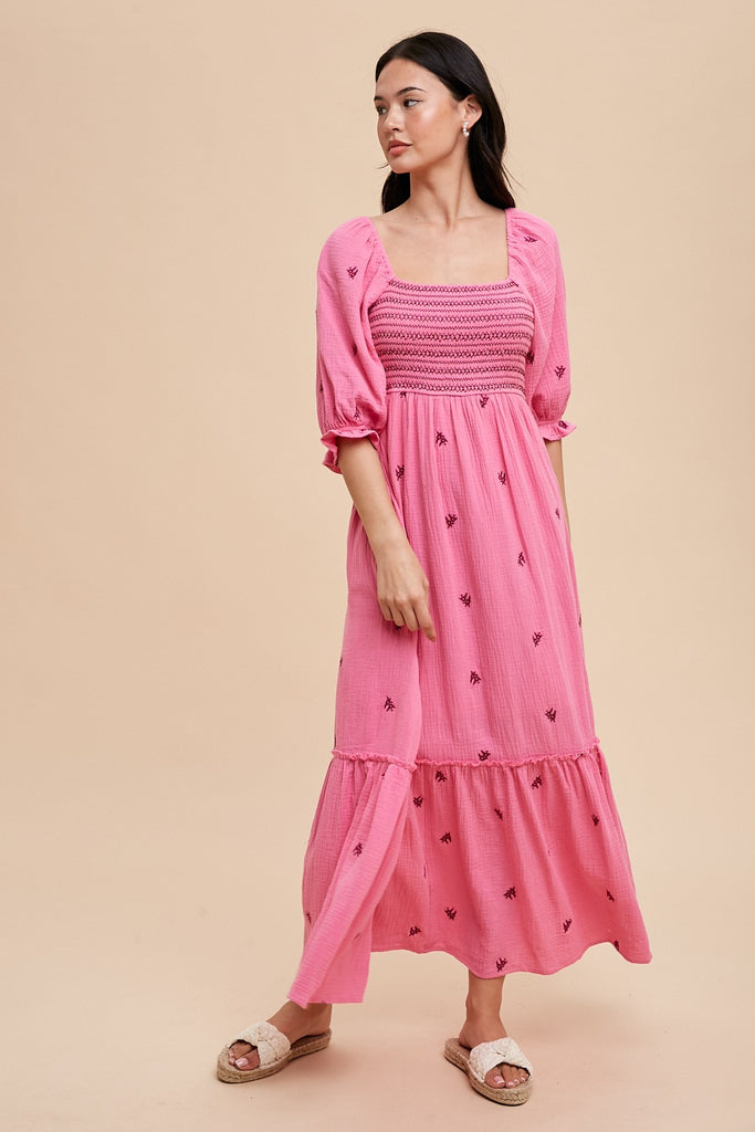 Give Me Butterflies Maxi Dress Clothing Peacocks & Pearls Lexington Pink S 