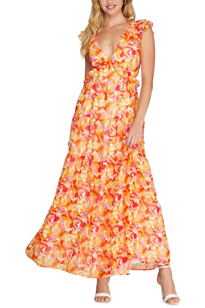 Citrus Radiance Maxi Dress Clothing Peacocks & Pearls Lexington   