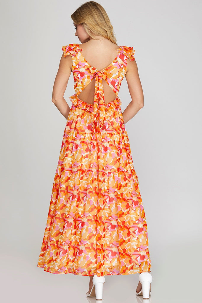 Citrus Radiance Maxi Dress Clothing Peacocks & Pearls Lexington   