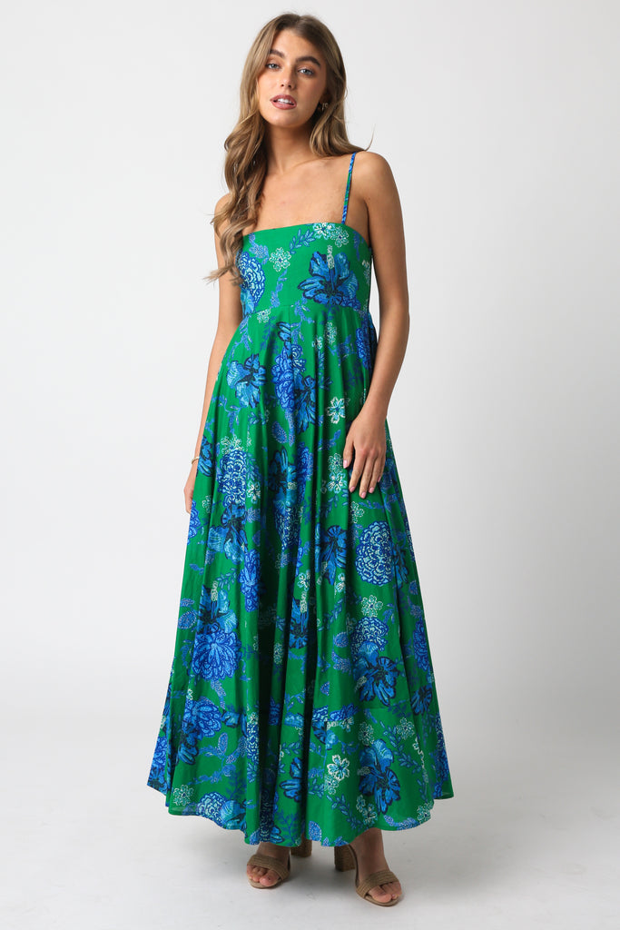 Delightful Destination Midi Dress Clothing Peacocks & Pearls Lexington   