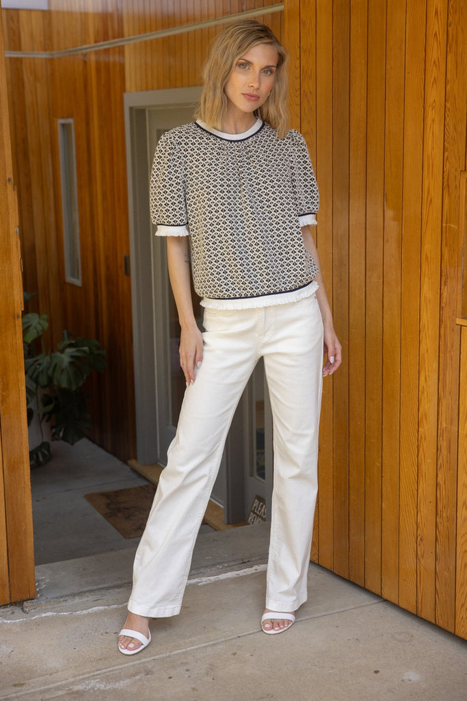 So Her Patterned Top Clothing Peacocks & Pearls Lexington   