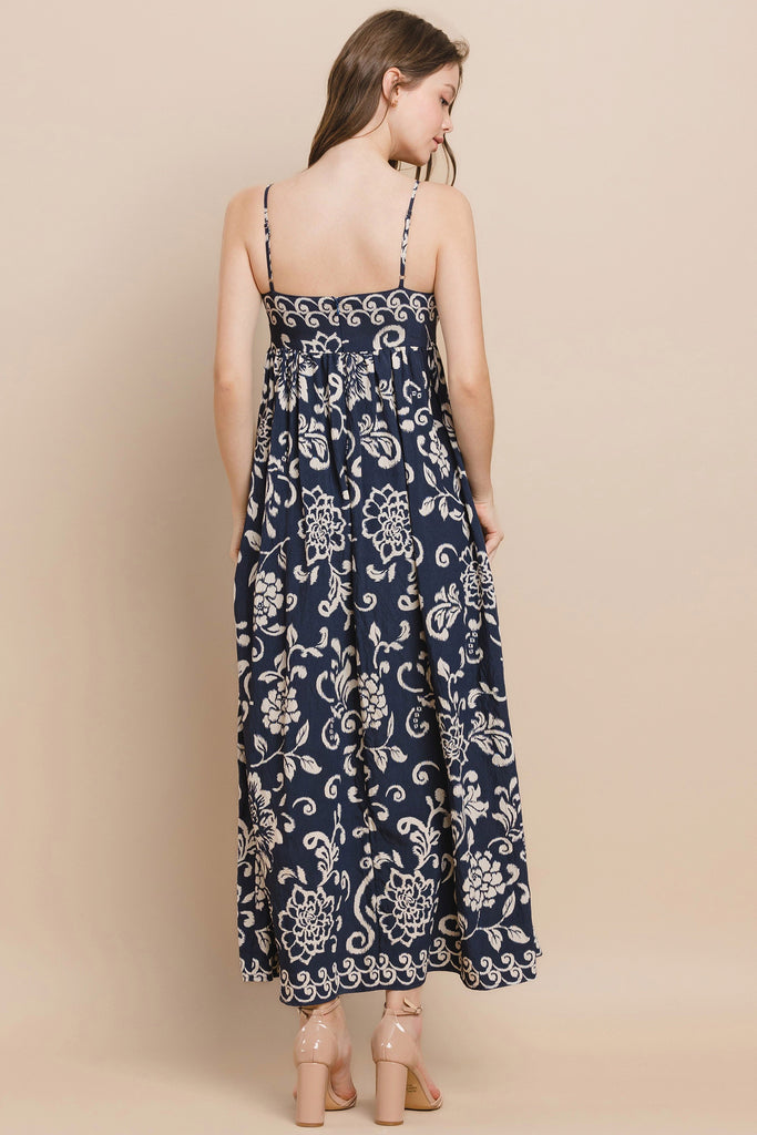 All About It Printed Maxi Dress Clothing Peacocks & Pearls Lexington   