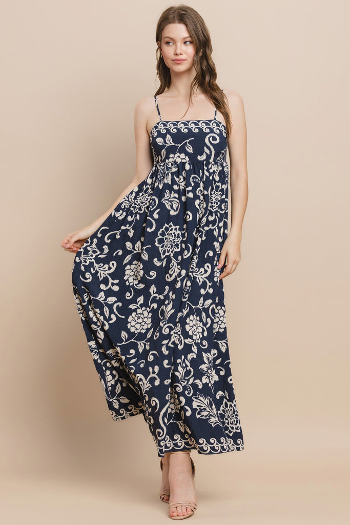 All About It Printed Maxi Dress Clothing Peacocks & Pearls Lexington   
