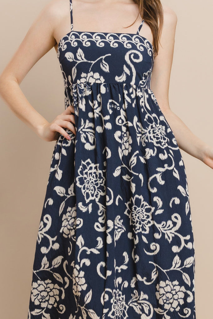 All About It Printed Maxi Dress Clothing Peacocks & Pearls Lexington   
