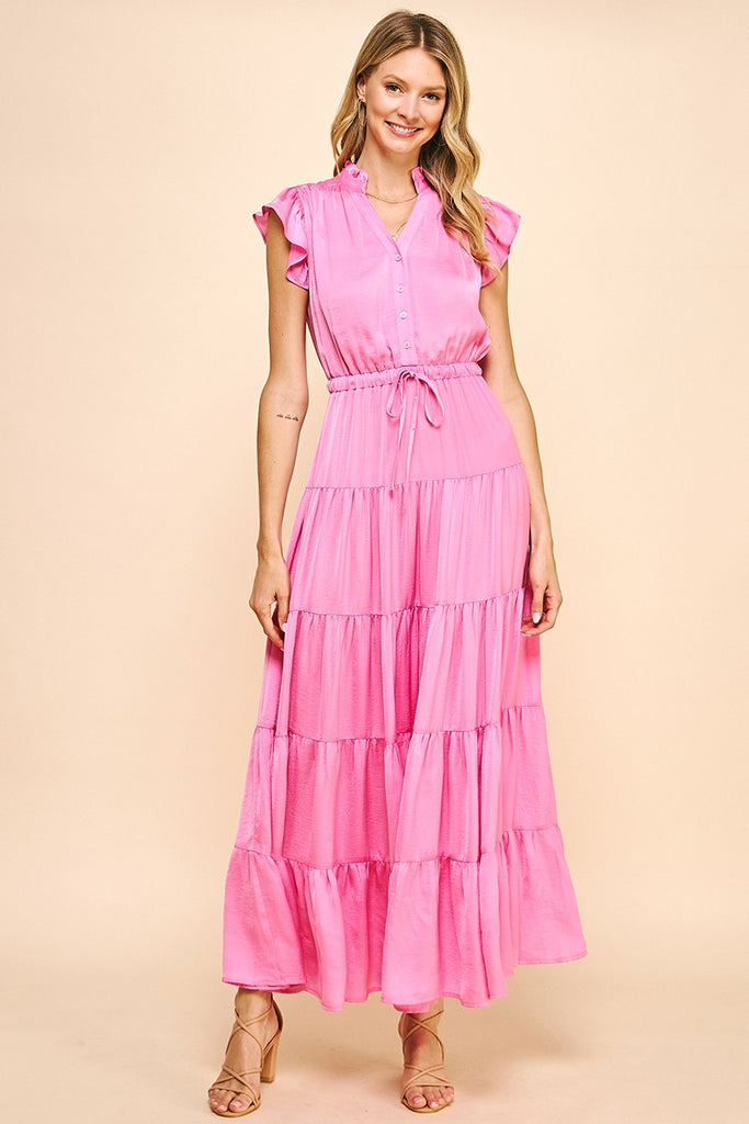 On Time Maxi Dress Clothing Peacocks & Pearls Lexington Pink S 