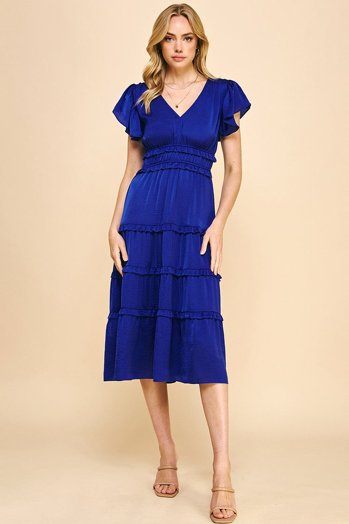 Always Reliable Midi Dress Clothing Peacocks & Pearls Lexington Blue S 