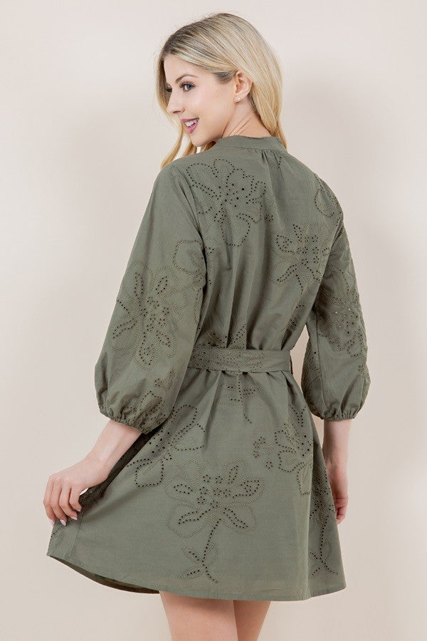 Forever Folklore Long Sleeve Dress Clothing Peacocks & Pearls Lexington   