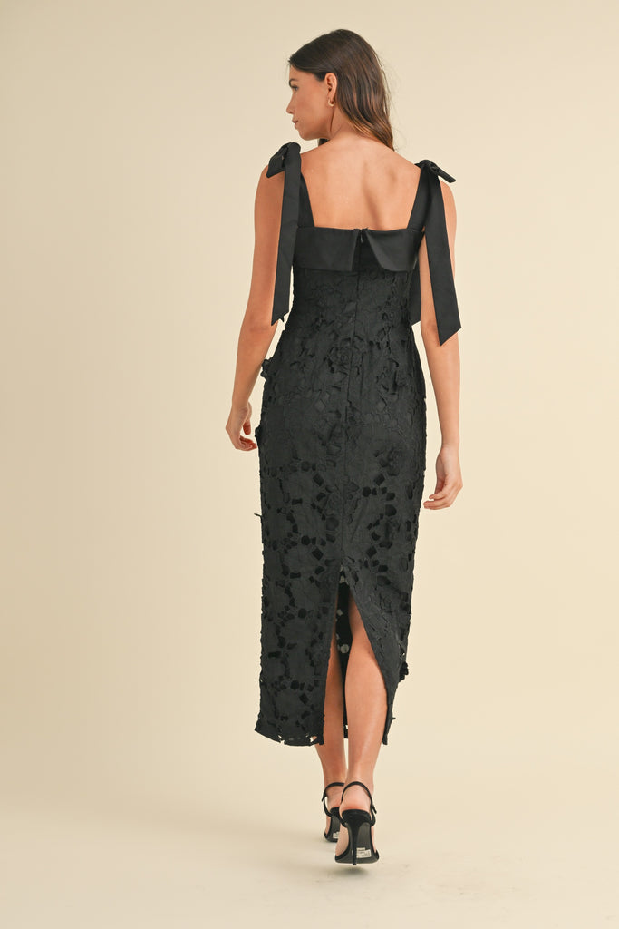 The Black Tie Lace Dress Clothing Peacocks & Pearls Lexington   