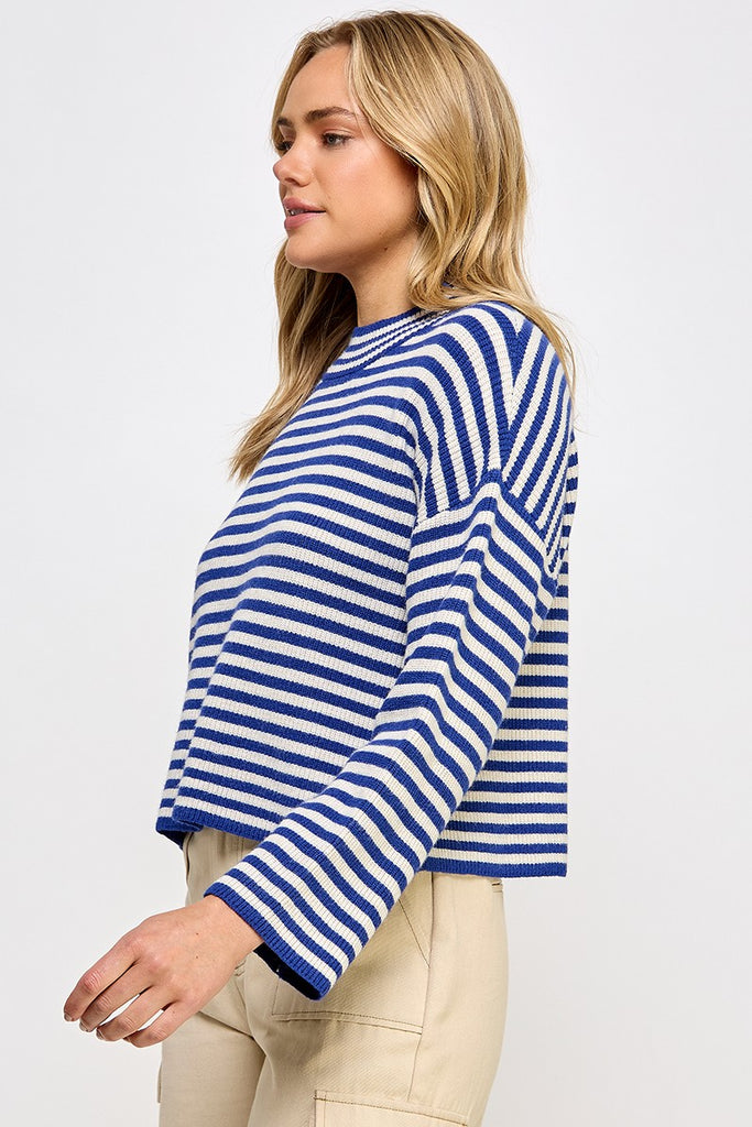 Finish Line Striped Sweater Clothing Peacocks & Pearls Lexington   