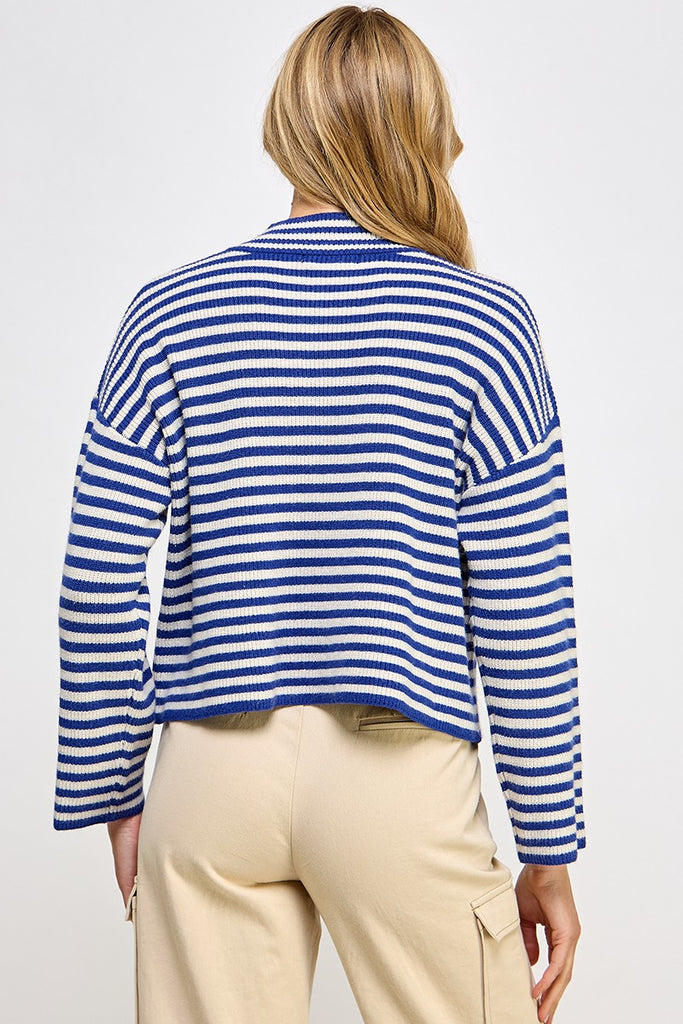 Finish Line Striped Sweater Clothing Peacocks & Pearls Lexington   