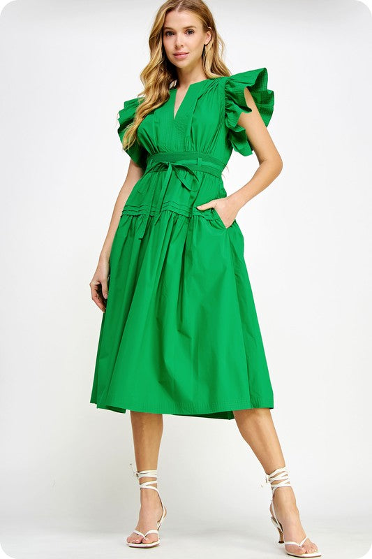 Loved By You Midi Dress Clothing Peacocks & Pearls Lexington Green S 