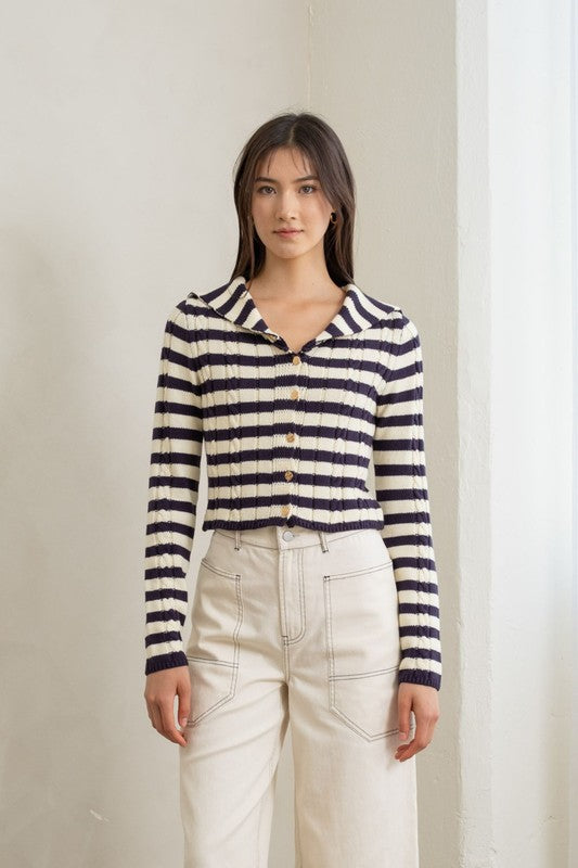 Seaside Stripe Sweater Clothing Peacocks & Pearls Lexington