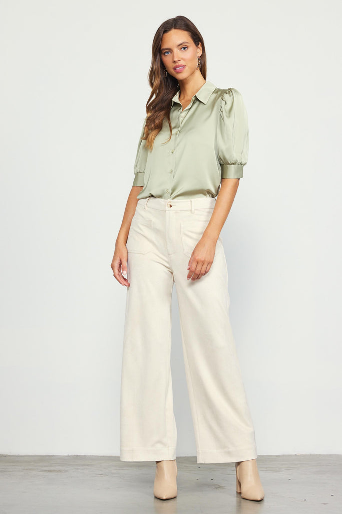 Add To Cart Wide Leg Pant Clothing Peacocks & Pearls Lexington   