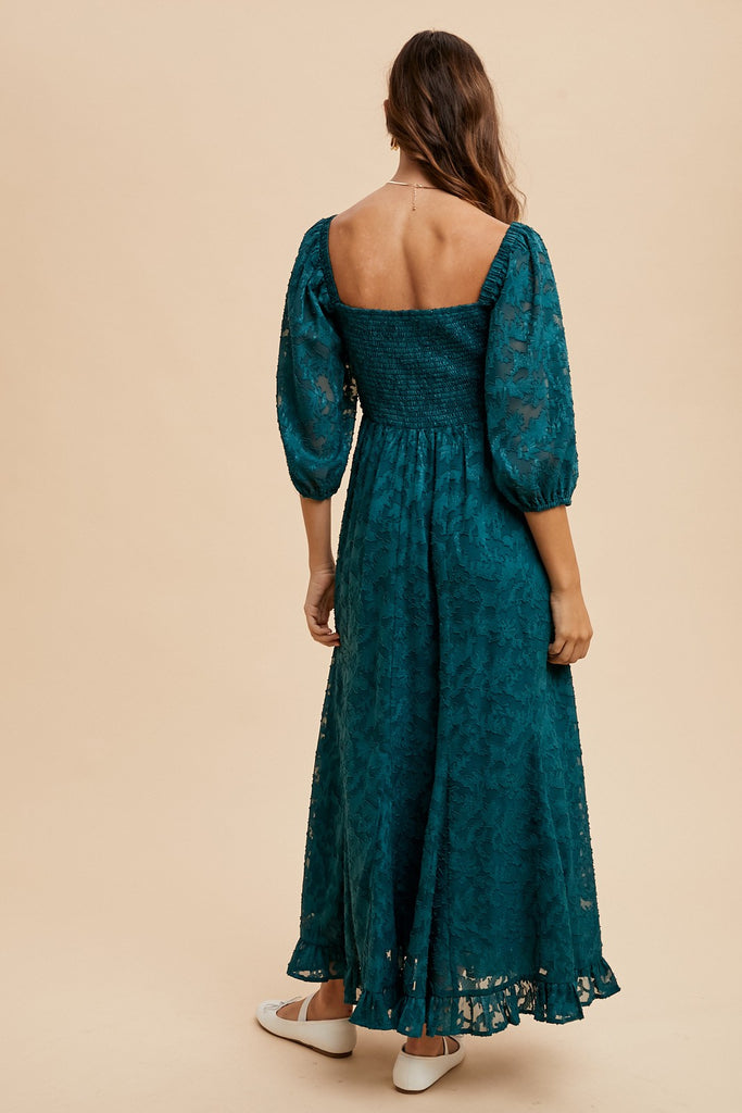 Enchanted Evergreen Maxi Dress Clothing Peacocks & Pearls Lexington   