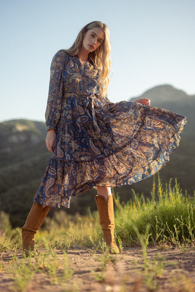 Paisley Dream Dress Clothing Peacocks & Pearls Lexington   