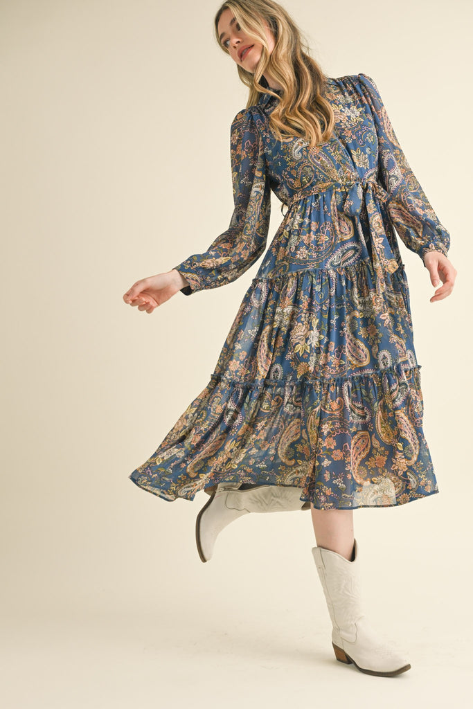 Paisley Dream Dress Clothing Peacocks & Pearls Lexington   