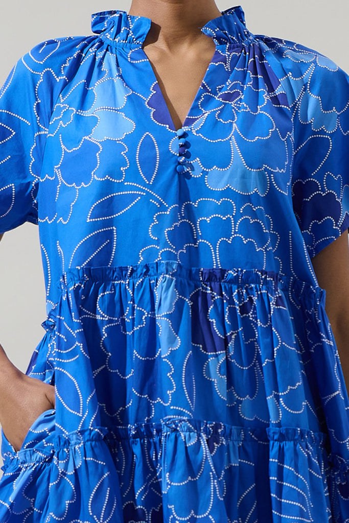 Maris Floral Short Dress Clothing Peacocks & Pearls Lexington