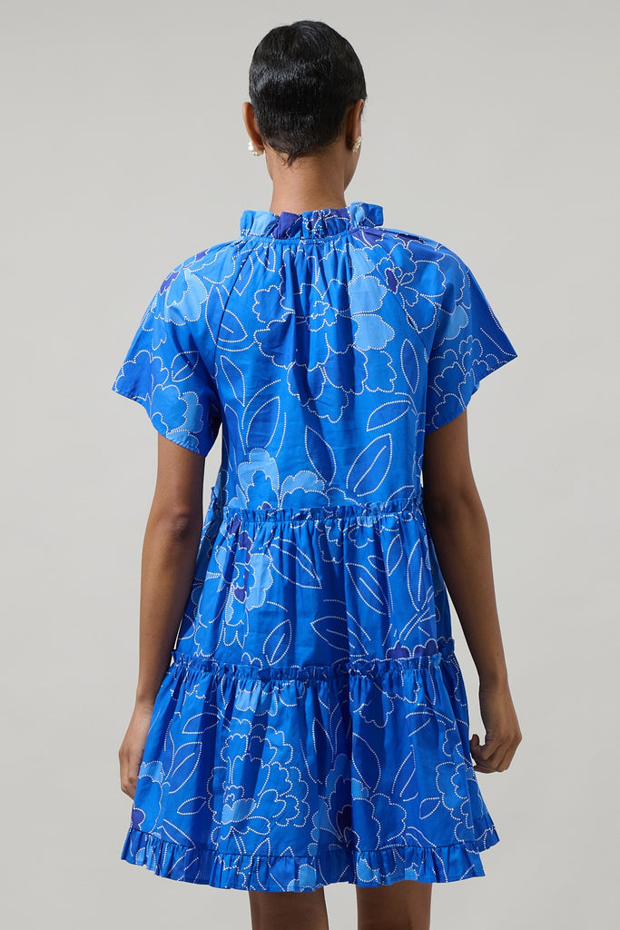 Maris Floral Short Dress Clothing Peacocks & Pearls Lexington