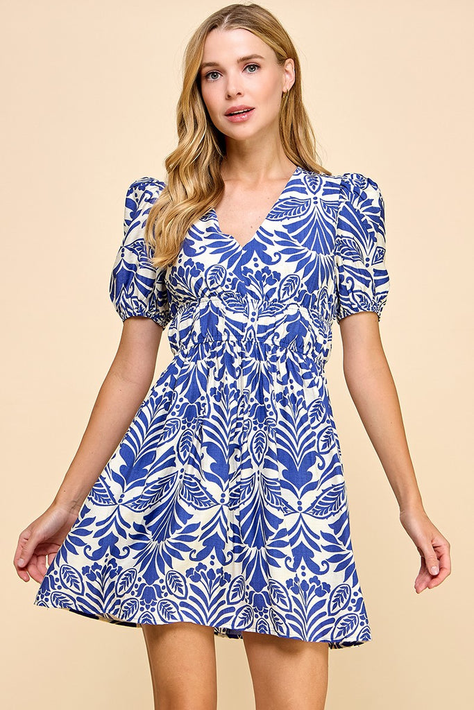 After Party Floral Royal Dress Clothing Peacocks & Pearls Lexington   