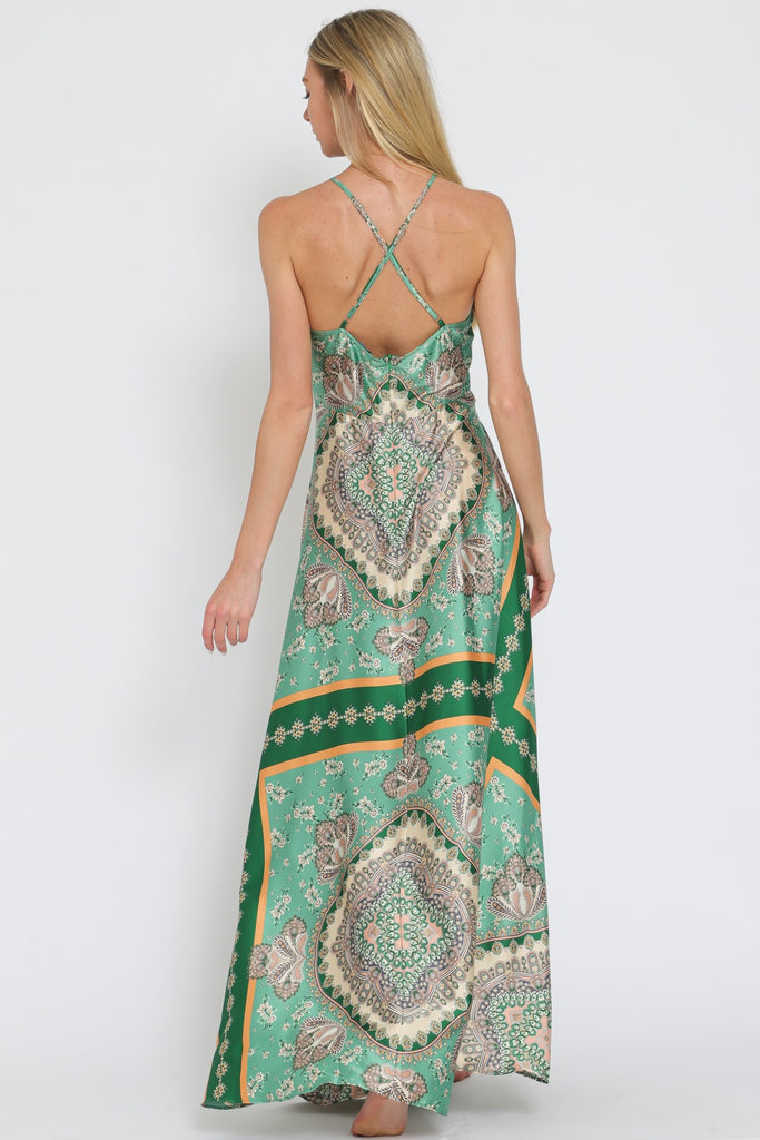 Time To Tango Halter Maxi Dress Clothing Peacocks & Pearls Lexington Green S 