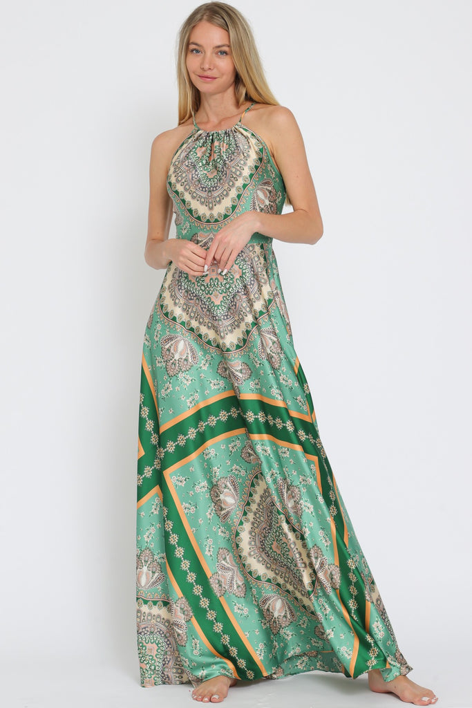 Time To Tango Halter Maxi Dress Clothing Peacocks & Pearls Lexington   