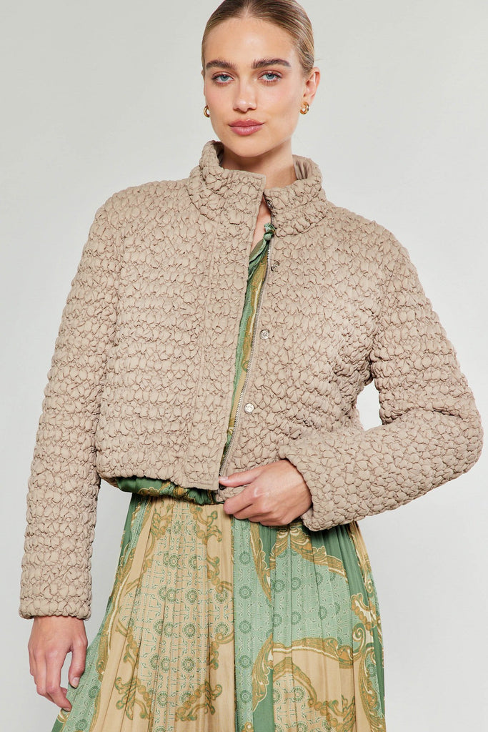 Neutral Girl Quilted Puffed Jacket Clothing Peacocks & Pearls Lexington   