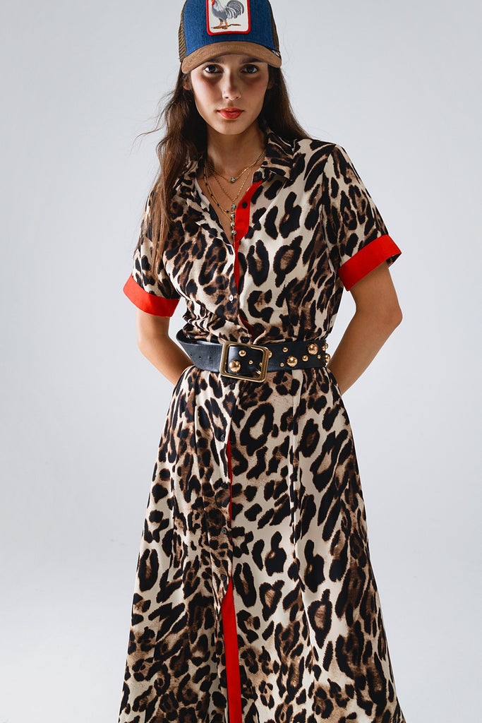 The Bolter Leopard Maxi Dress Clothing Peacocks & Pearls Lexington   