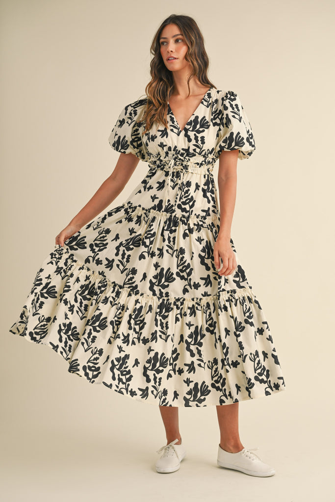 Fall Vision Midi Dress Clothing Peacocks & Pearls Lexington   