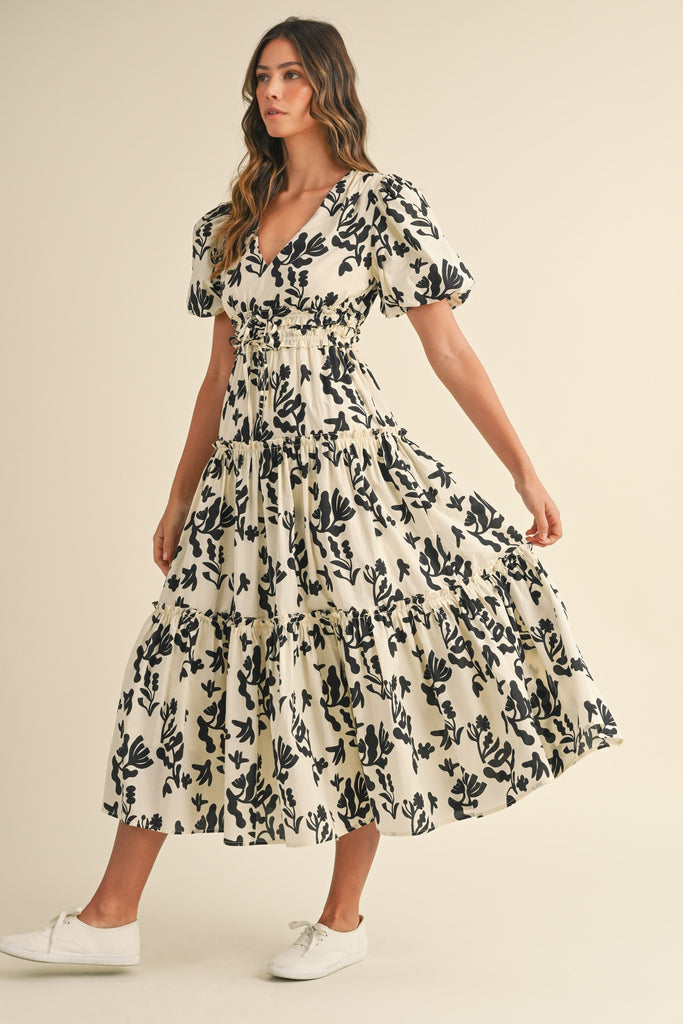 Fall Vision Midi Dress Clothing Peacocks & Pearls Lexington   