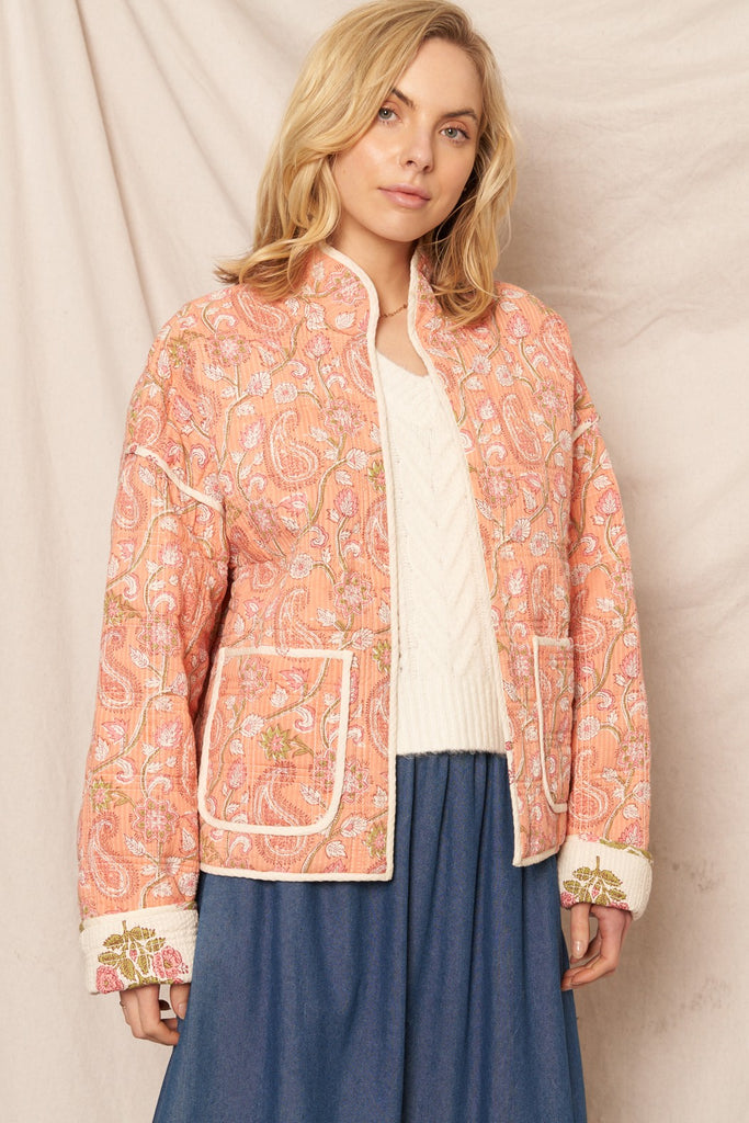 Patchwork Poetry Reversible Jacket Clothing Peacocks & Pearls Lexington   